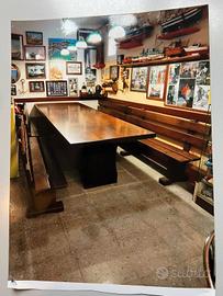 tavolo lungo legno massello