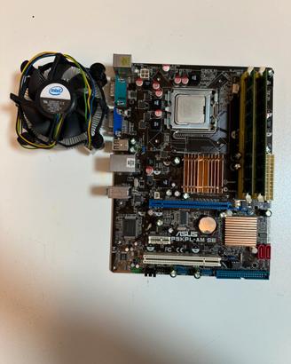 Kit cpu ram Asus P5KPL-AM SE Intel Pentium DDR 4gb