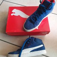 Scarpe PUMA  tessuto camoscio blu tg.39