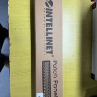 Pannello Patch 24 Posti 19" 0.5U Cat6a Schermato