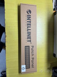 Pannello Patch 24 Posti 19" 0.5U Cat6a Schermato