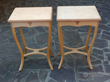 Tavolini in legno nuovi da lucidare