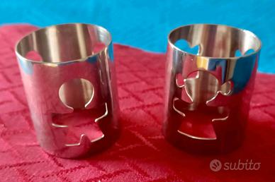 ALESSI Girotondo Coppia Portatovaglioli Donna Uomo