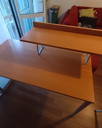 Tavolino da lavoro 120x60 con portastampante