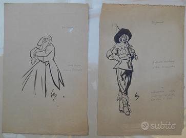 Marzocchi Gino. Cinque disegni firmati