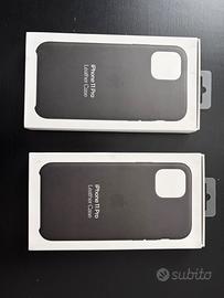 2 custodie Apple pelle nera IPhone 11 Pro