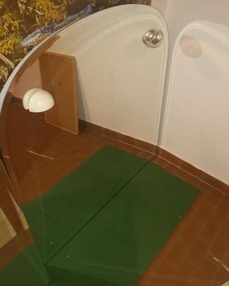 specchio bagno con faretti