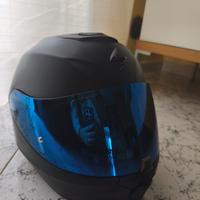 Casco integrale con visiera viola