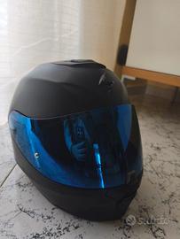 Casco integrale con visiera viola
