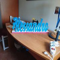 scritta per festeggiamenti Alessandro