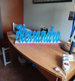 scritta per festeggiamenti Alessandro