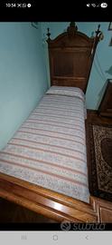 LETTO SINGOLO IN NOCE