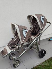 Passeggino gemellare trio brevi