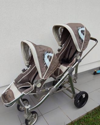 Passeggino gemellare trio brevi
