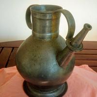 Antica brocca in peltro per corredo H.18