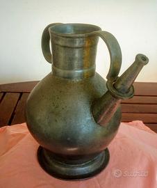 Antica brocca in peltro per corredo H.18