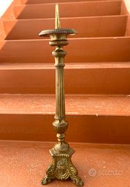 Candeliere bronzo antico cm 53