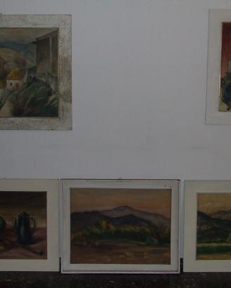 QUADRI: lotto con 5 bei dipinti di GiPI