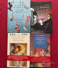 Stock di 4 romanzi generi storico e sentimentale