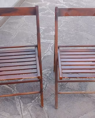 Sedie pieghevoli in legno Palmar