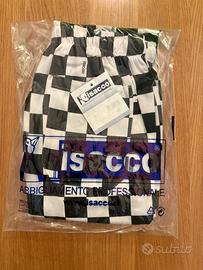 Pantaloni cuoco Isacco scacchi elastico