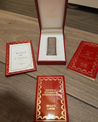 Must di Cartier Oval. Astuccio, scatola e certifm