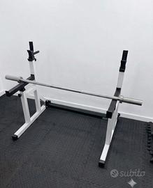 RACK / SUPPORTO SQUAT E PANCA + BILANCIERE DRITTO 
