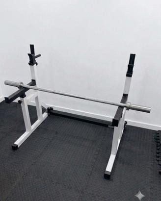 RACK / SUPPORTO SQUAT E PANCA + BILANCIERE DRITTO 