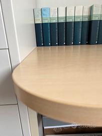 Scrivania con cassettiera