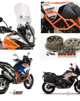 Ktm Super Adventure valigie scarico mono paracoppa
