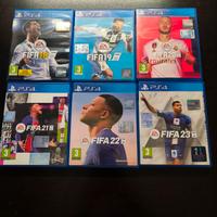 Lotto 6 Giochi EA Sports FIFA (Dal 18 al 23) - PS4