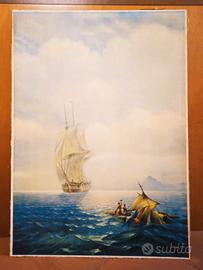  veliero ,nave, stampa antica