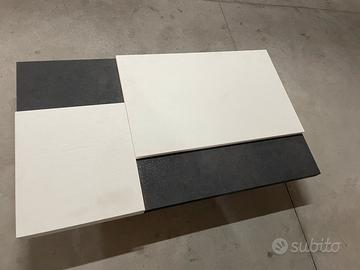 Tavolino in legno e ardesia