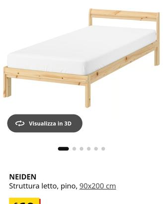 2 letti singoli ikea 90x200