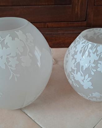 lampade da comodino in vetro decorato