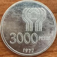 Moneta argento 3000 Pesos