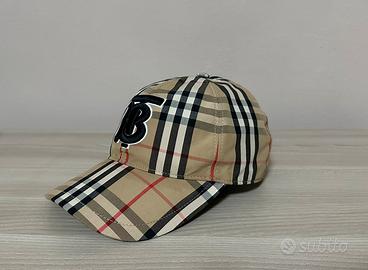 BURBERRY TB Monogram Vintage Check Baseball Cap
