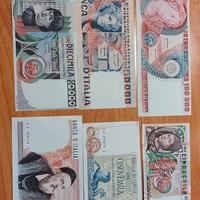 banconote italiane in  lire,riproduzioni 