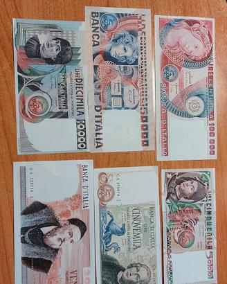 banconote italiane in  lire,riproduzioni 