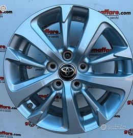 4 cerchi lega toyota auris yaris c. r16 lt3497