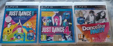 Giochi Just dance e Dance star party ps3