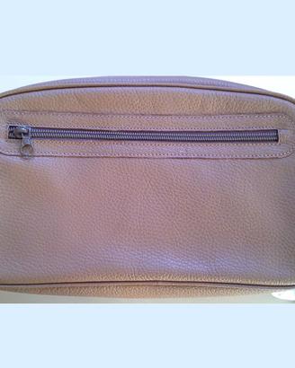 Borsetta da viaggio - Beauty case  in vera pelle