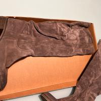 Stivali stile camperos in camoscio beige n 40