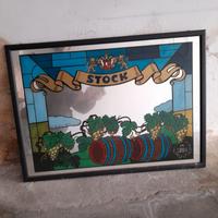 Specchio pubblicitario Stock  anni 70-80 