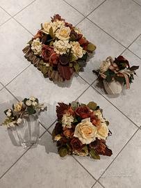 Cestini decorativi fiori secchi