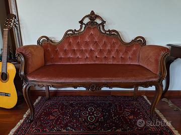 Divano stile antico classico 2 posti
