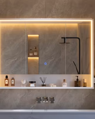 mobile specchio bagno moderno