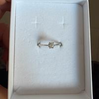 Anello solitario 6 griffe argento 925