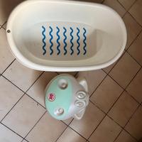 vaschetta per bagnetto bimbi con porta giochi