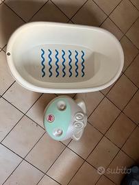 vaschetta per bagnetto bimbi con porta giochi